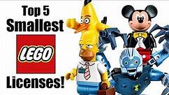 Top 5 Smallest LEGO Licensed Themes!