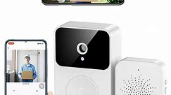 Wireless Video Doorbell WiFi Smart Wireless Video Doorbell Camera with Two-way Audio Night Vision Smart Remote Video Doorbell with App Control Auto Cloud Storage for Home Security - Walmart.ca