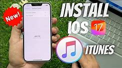 How to Download and install iOS 17 via iTunes (2023)
