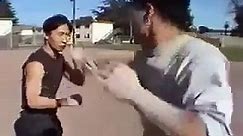 Martial arts in street fight. Compilation.