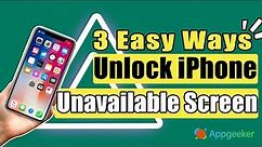 Unlock iPhone Unavailable Security Lockout Fix | Forgot Passcode