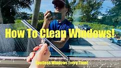 How to clean windows! (Streak Free)