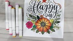 Flower Coloring #1 - Relaxing & satisfying colouring