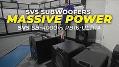 Too Much Power? SVS 16 Ultras vs SB4000 - Subwoofers for the Garage or Home