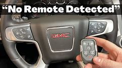 2015 - 2020 GMC Yukon No Remote Detected - How to Start With Dead, Bad, Broken Key Fob Push Button