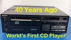The First CD Player - Sony CDP-101