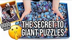 The Secret to Doing Giant Jigsaw Puzzles