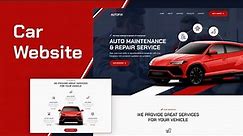 Let's Build a Responsive Car Website Using HTML CSS JavaScript