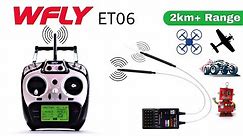 Drone Transmitter and Receiver | 2km Range | WFLY ET06 Unboxing And Review
