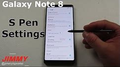 S Pen Settings & Setup | Galaxy Note 8