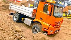 RC TRUCK MB AROCS STUCKING IN SAND, RC DIGGER VOLVO, RC CRUSHER, LIEBHER RC EXCAVATOR