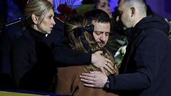 Ukraine war: Tearful Volodymyr Zelenskyy pays tribute to helicopter crash victims | World News | Sky News