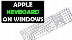 Can you use an Apple Keyboard on Windows???