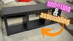 Unboxing & Assembling the WLIVE TV Stand with LED Lights