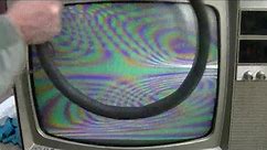 Color Television CRT Removal and Setup 1966 Sylvania Tabletop