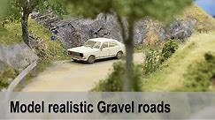 Model realistic gravel road