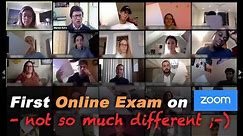 How-to do an online exam on zoom - not so much different ;-)