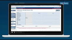 Corporate Net Banking login & beneficiary addition.