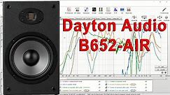 Dayton Audio B652-AIR 6-1/2" 2-Way Bookshelf Speakers with Audio Samples and Measurements, Review.