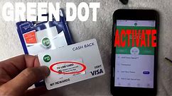 ✅ How To Activate Green Dot Prepaid Visa Debit Card 🔴