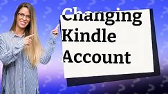How do I change my Amazon account on my Kindle without losing books?