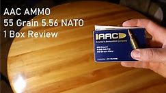 AAC Ammo 5.56 NATO 1-Box Review