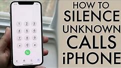 How To Silence Unknown Callers On ANY iPhone!