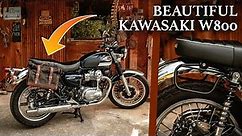 This W800 looks INCREDIBLE with saddlebags on: How to upgrade the Kawasaki cargo capacity in style!