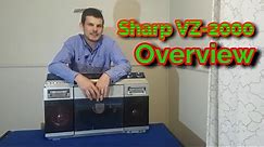 Sharp VZ-2000 1980s BoomBox Overview ( Restoration Almost Finished )