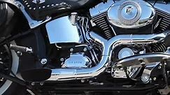 Harley-Davidson Softail fitted with Akrapovič Open Line exhaust system