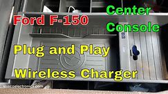 Ford F150 center console tray wireless qi cell phone charger