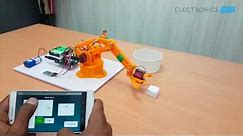DIY Arduino and Bluetooth Controlled Programmable Robotic Arm