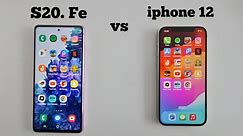 Samsung S20 Fe vs iphone 12 Speed Test || in 2024