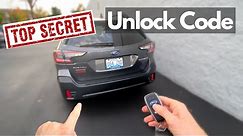 Secret Subaru Pin Code Access