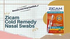 Review Of Zicam Nasal Swabs | Fast Relief For Cold Symptoms