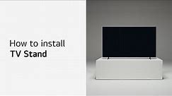 LG TV : TV stand installation | LG