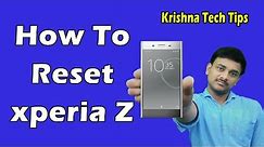 Sony Xperia Z Hard Reset - How to Unlock When You Forgot Password