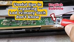 Useful tips How to Fix Led tv no Picture/Display/Many tech don't know