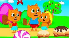 Cats Family in English - Caramel Journey Cartoon for Kids