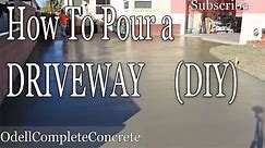 How to Pour a Concrete Driveway (DIY)