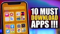 10 MUST Download iPhone Apps - 2020 !