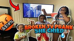 BROKEN TV PRANK ON KIDS | TV PRANK GONE WRONG | SHE CRIED 😭😭😭