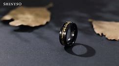 black tungsten wedding band rings