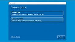 How to Factory Reset Windows 10 Laptop