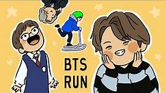 RUN BTS Funny Moments ANIMATED! #1