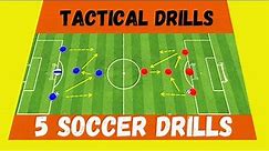 🎯Tactical Soccer Drills / 5 Tactics Football Drills (2021)