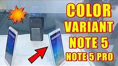 Note 5 & Note 5 Pro Color Comparison, Blue VS Rose Gold VS Gold VS Black