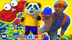 BLIPPI Visits Indoor Play Place (LOL Kids Club) | Learn | ABC 123 Moonbug Kids | Fun Cartoons