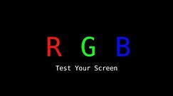 RGB Display Test 1080P