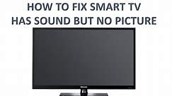 How To Fix Your Smart TV that has sound but no picture!!! Hisense Roku TV
